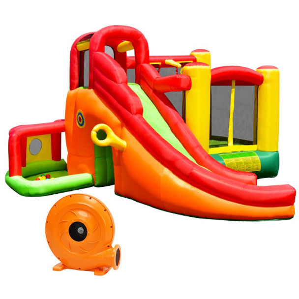 780W Blower Kids Inflatable  Slide House Castle Jumper Bouncer