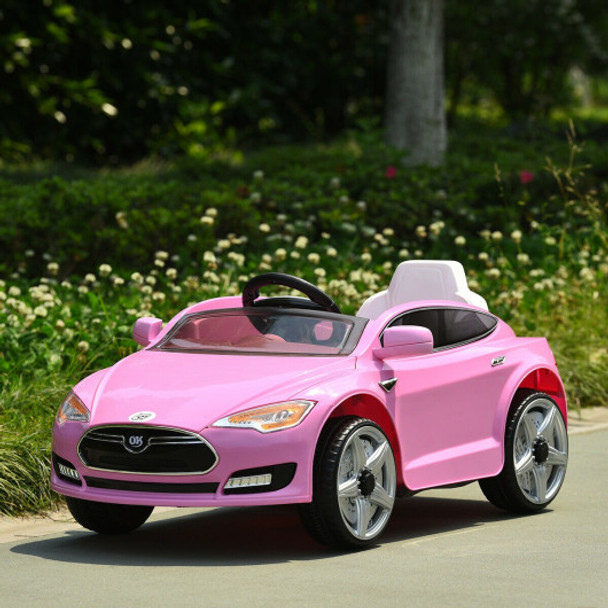 6V Kids Ride On Car with Remote Control-Pink