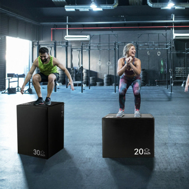 Fitness 3 in 1 Foam Jumping Box Plyometric Box for Jump Training