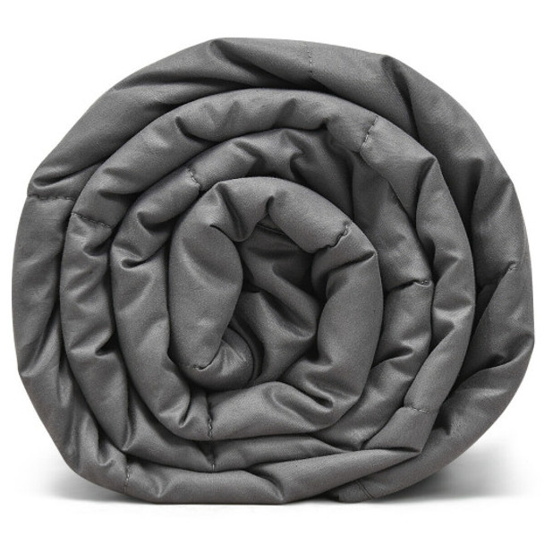 17 lbs Weighted 100% Cotton Blankets-Gray