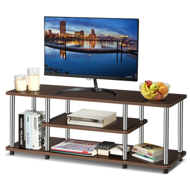 3-Tier 110 lbs Stainless Steel Listed TV Stand