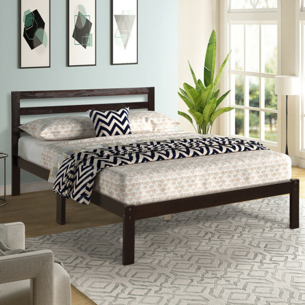 Platform Bed Full Size Bed Frame Wood Slat Support