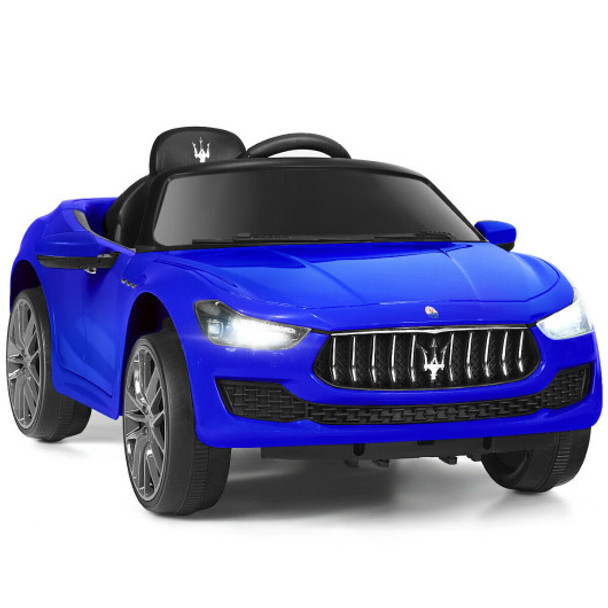 12 V Remote Control Maserati Licensed Kids Ride on Car-Blue