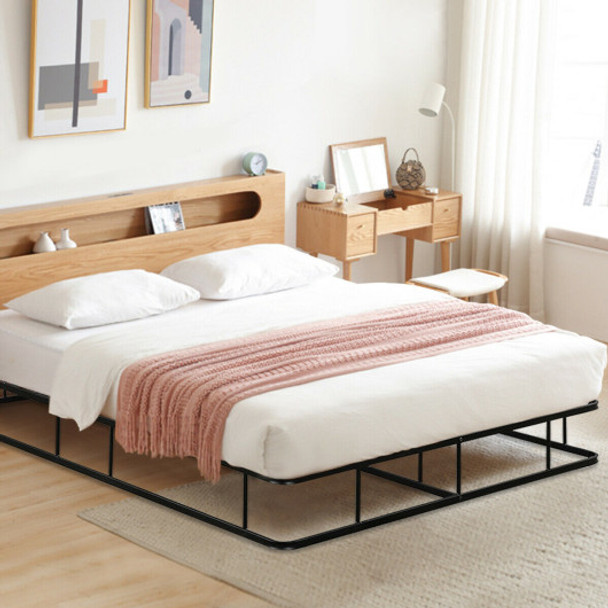 King Size Platform Low Profile Mattress Bed Frame