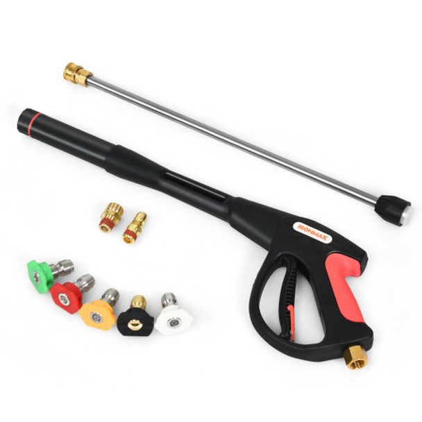 4000 PSI Pressure Washer Gun with 20-Inch Extension Wand Lance