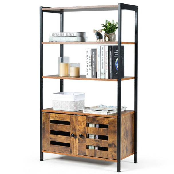 Industrial Storage Shelf with 2 Shutter Doors