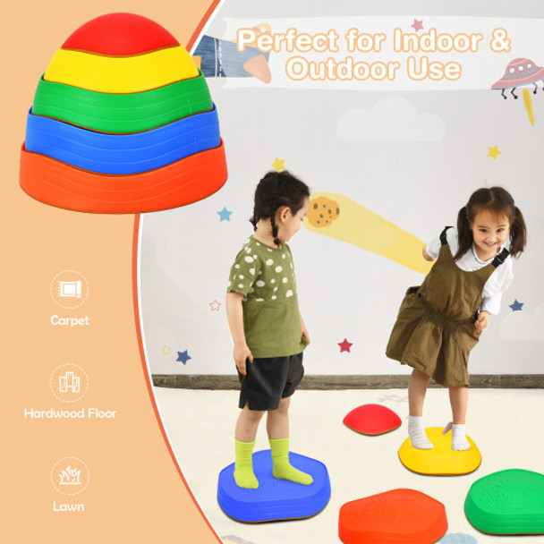 5 Pieces Kids Balance Stepping Stones