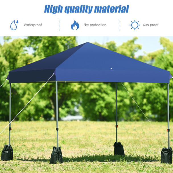 8'x8' Outdoor Pop up Canopy Tent  w/Roller Bag-Blue