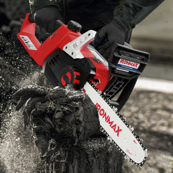 12-Inch 40V Cordless Chainsaw with Lithium-Ion Battery