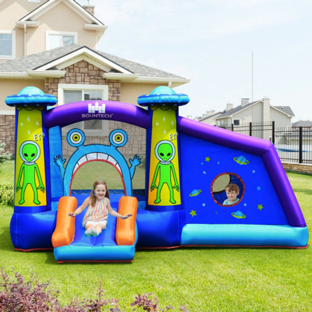 Kids Inflatable Bounce House Aliens Jumping Castle Without Blower