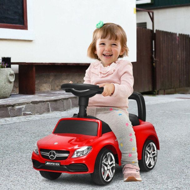 Mercedes Benz Licensed Kids Ride On Push Car-Red