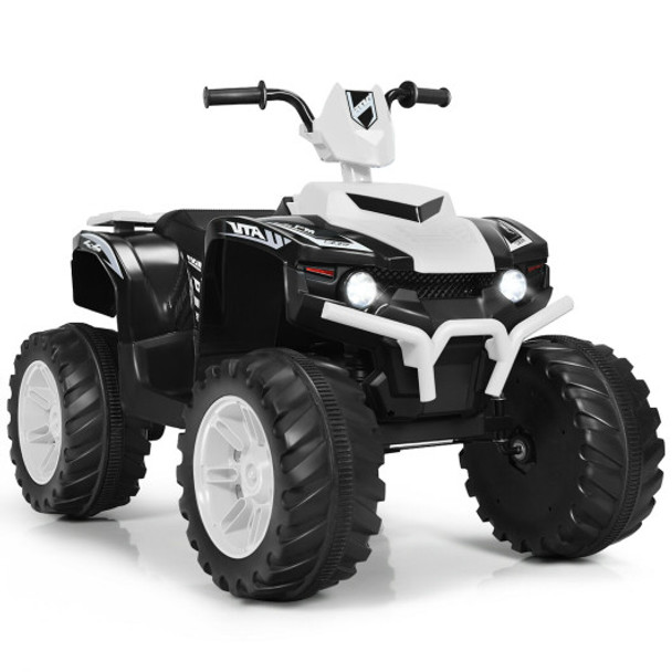 12V Kids 4-Wheeler ATV Quad Ride On Car -White