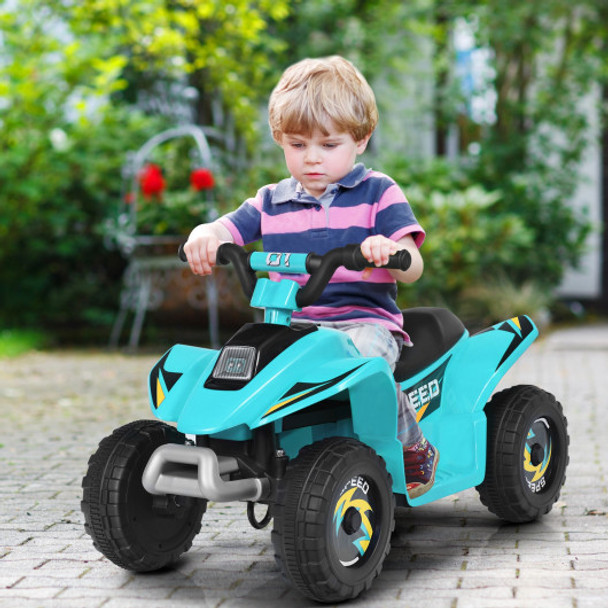 6V Kids Electric ATV 4 Wheels Ride-On Toy -Blue