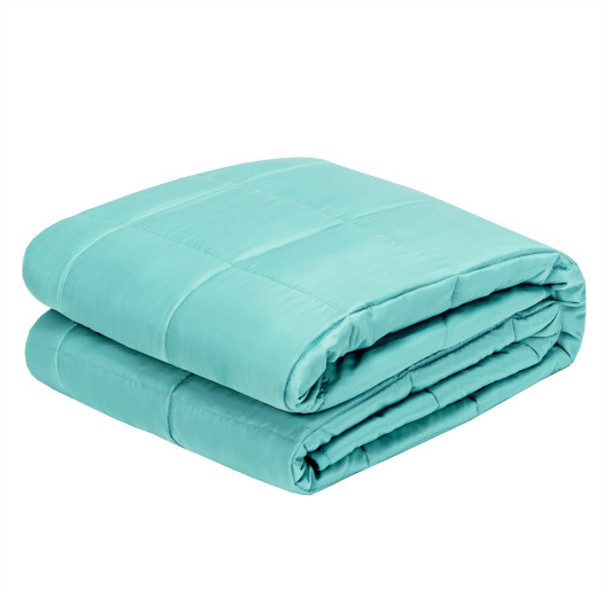 20 lbs 60" x 80" Heavy Weighted Soft Breathable Blanket with Natural Bamboo Fabric -Green