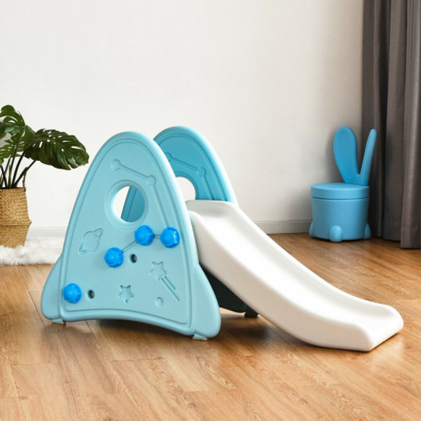 Freestanding Baby Slide Indoor First Play Climber Slide Set for Boys Girls -Blue