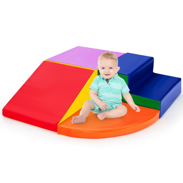 4 Pieces Indoor Toddler Playtime Corner Climber Play Set-Multicolor