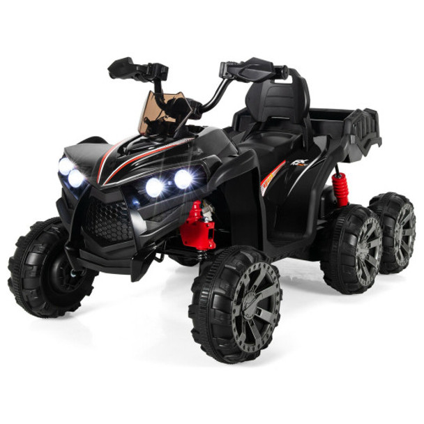 Kids Battery-Powered Ride-On Toy with 4WD-Black