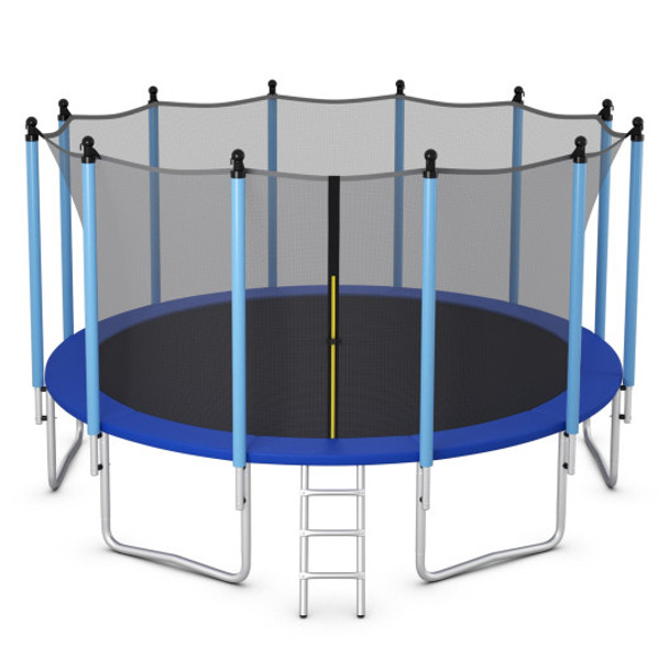 Outdoor Trampoline with Safety Closure Net-16 ft