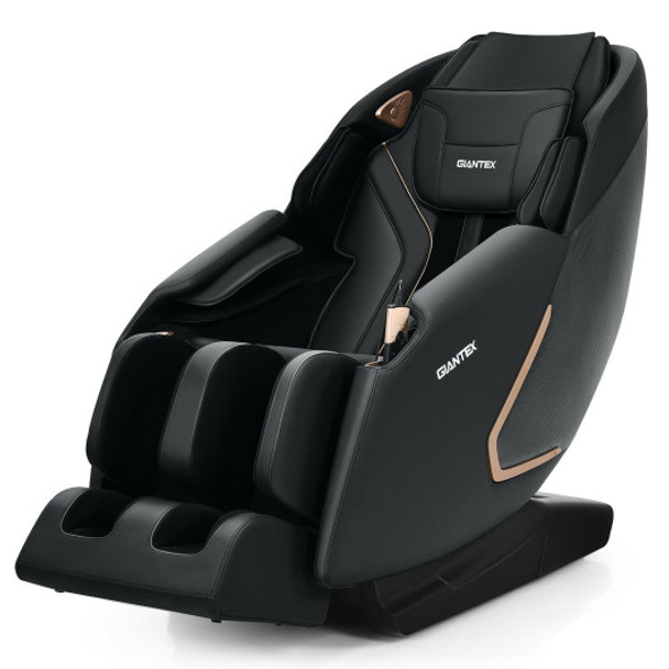 Full Body Zero Gravity Massage Chair with SL Track Heat Installation-free-Black