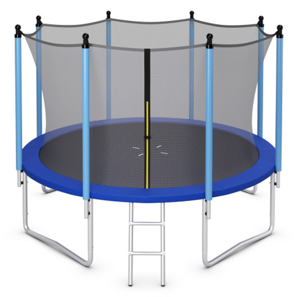 Outdoor Trampoline with Safety Closure Net-12 ft