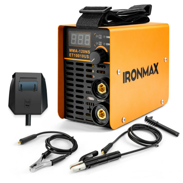 110V/220V ARC Welder Mini Welding Machine IGBT with Digital LCD and Electrode Holder