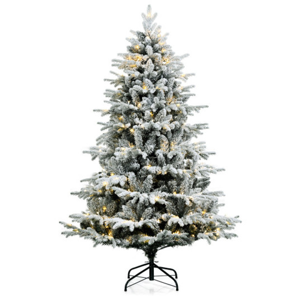 6 Feet Pre-lit Artificial Christmas Tree with 260 LED Lights