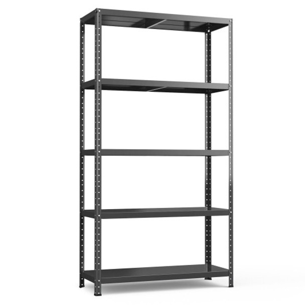 5-Tier Metal Utility Storage Rack for Free Combination-Black