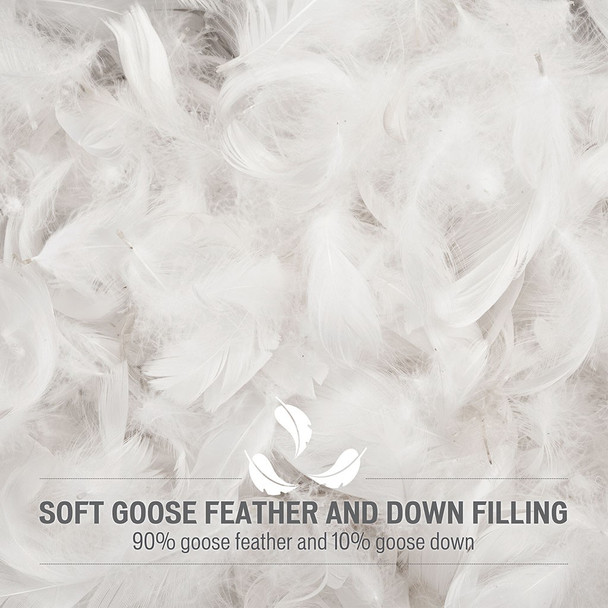 Hadly Grey Goose Feather and Down Wearable Throw