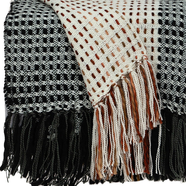 Parkland Collection Stein Transitional Multi 52" x 67" WOVEN HANDLOOM Throw
