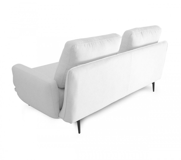 Contempo Retro 78" Creamy Off White Loveseat