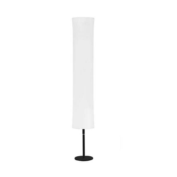 59" Color Changing LED Column Floor Lamp With White Rectangular Shade