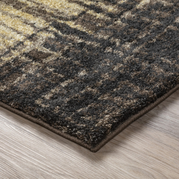 10' X 13' Brown Abstract Ombre Area Rug