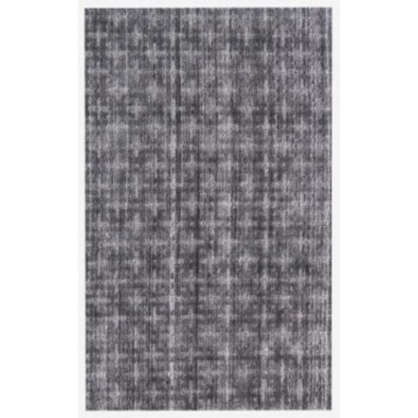 9' X 12' Brown And Dark Grey Medallion Hand Loomed Area Rug