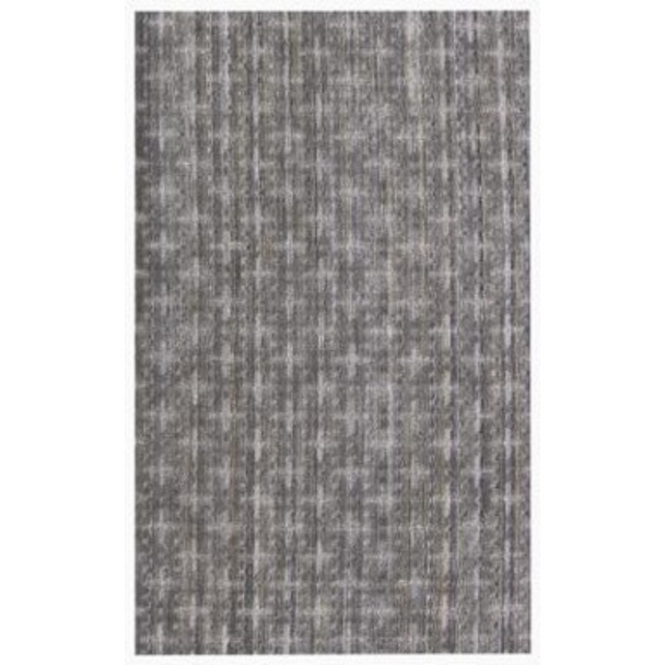 9' X 12' Brown And Dark Grey Medallion Hand Loomed Area Rug