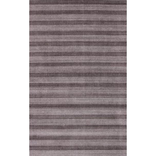 9' X 12' Rust And White Striped Hand Loomed Area Rug