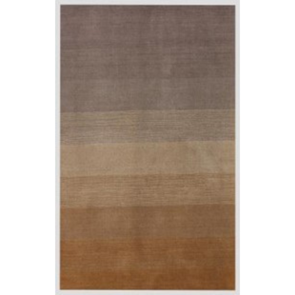 9' X 12' Gold And Rust Hand Loomed Area Rug