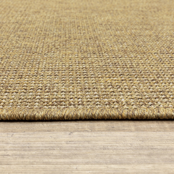 4' X 6' Tan Stain Resistant Indoor Outdoor Area Rug