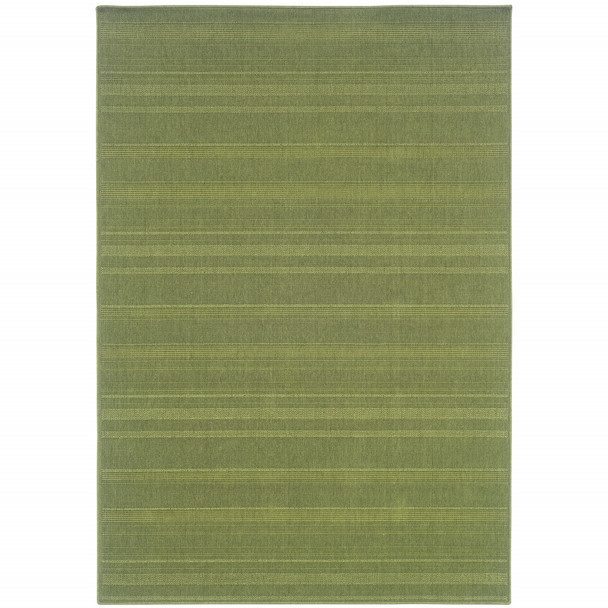 3' X 5' Green Stain Resistant Indoor Outdoor Area Rug