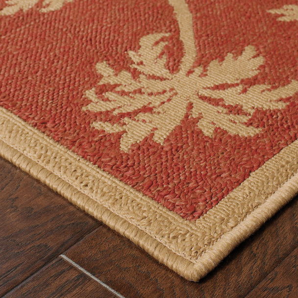 3' X 5' Beige Stain Resistant Indoor Outdoor Area Rug