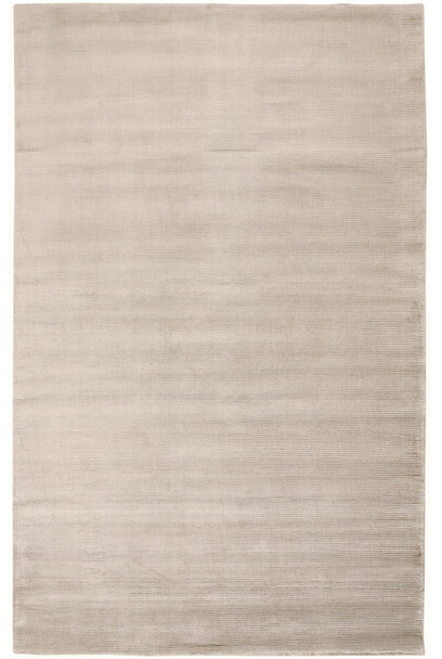 5' X 8' Ivory And Taupe Hand Woven Distressed Area Rug
