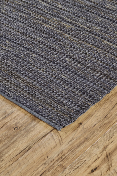 10' X 13' Brown Blue And Taupe Hand Woven Area Rug