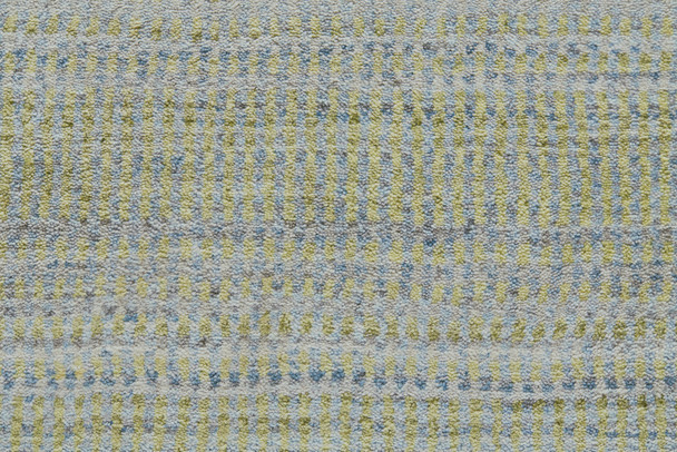 2' X 3' Green Blue And Tan Ombre Hand Woven Area Rug