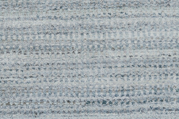 5' X 8' Blue And Gray Ombre Hand Woven Area Rug