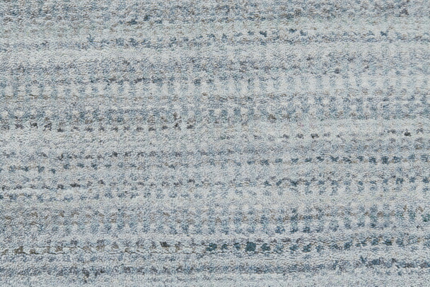 10' X 13' Blue And Gray Ombre Hand Woven Area Rug