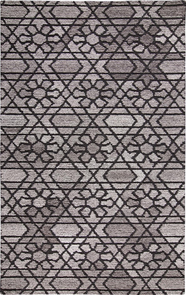 10' X 14' Taupe Black And Gray Wool Paisley Tufted Handmade Area Rug