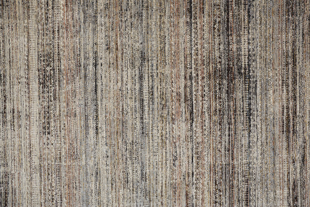 8' Ivory Gray And Black Abstract Distressed Runner Rug With Fringe