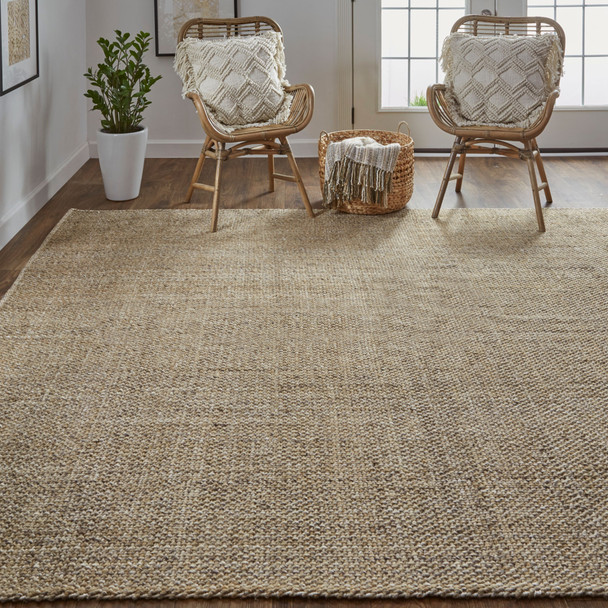 9' X 12' Brown Hand Woven Area Rug