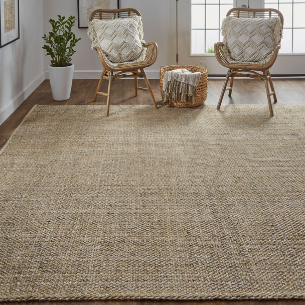 10' X 14' Brown Hand Woven Area Rug