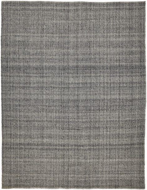 5' X 8' Gray And Ivory Hand Woven Area Rug
