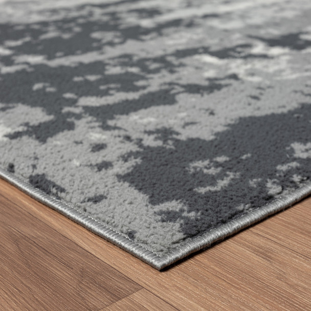 5' X 7' Gray Abstract Area Rug